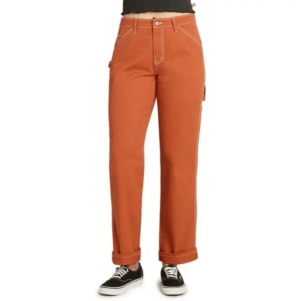 Dickies Juniors' Women's Carpenter Pants - Clay 7